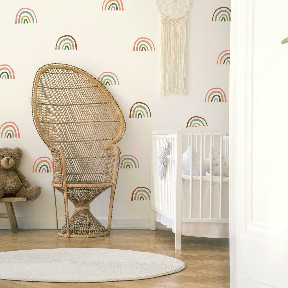 Retro Rainbow Peel and Stick Wall Decals Wall Decals RoomMates   
