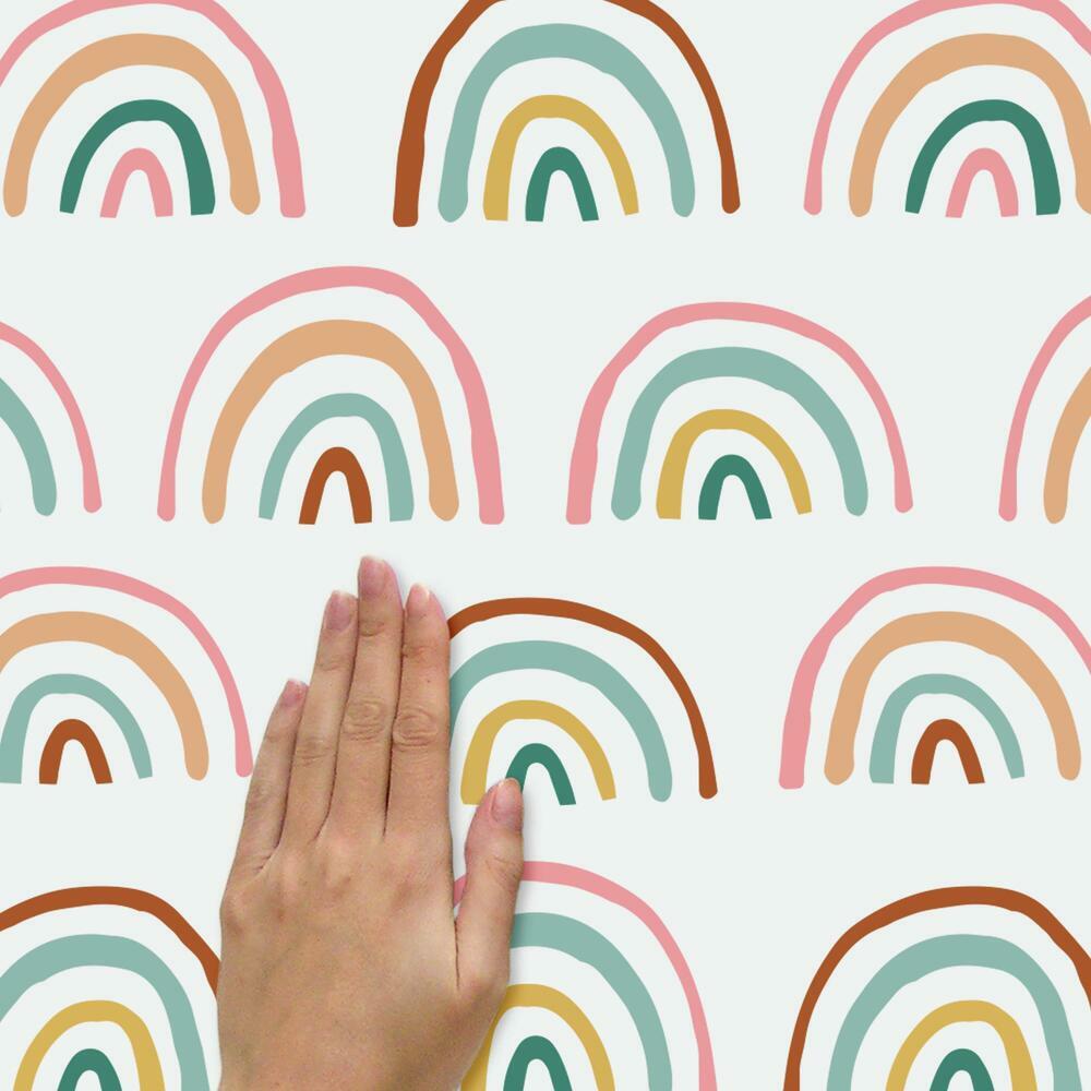 Retro Rainbow Peel and Stick Wall Decals Wall Decals RoomMates   