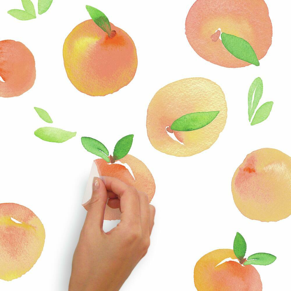 Sweet Peaches Peel and Stick Wall Decals Wall Decals RoomMates   