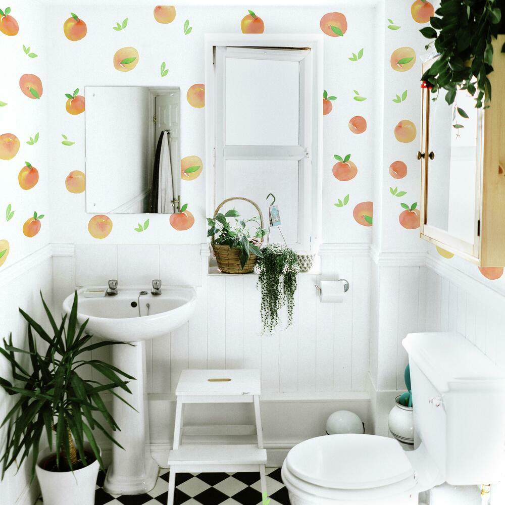 Sweet Peaches Peel and Stick Wall Decals Wall Decals RoomMates   