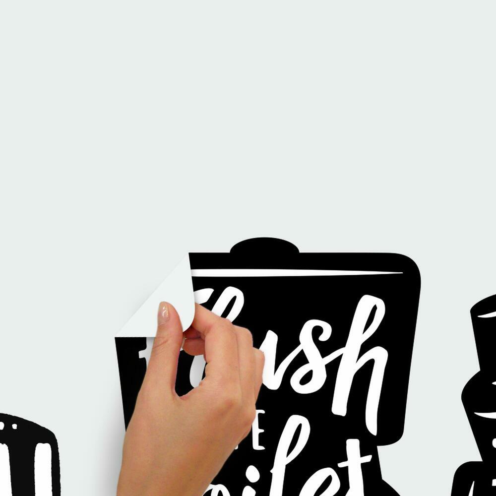 Wash Your Hands Soap Quotes Peel and Stick Wall Decals Wall Decals RoomMates   