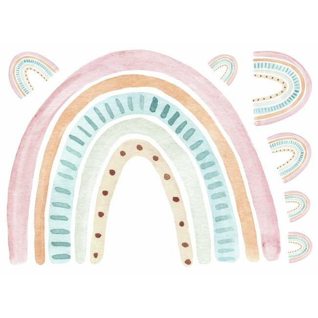 Watercolor Rainbow Peel and Stick Giant Wall Decal Wall Decals RoomMates   