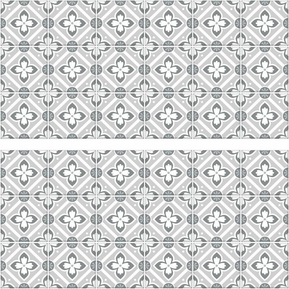 Galway Gray Tile Backsplash Peel and Stick Giant Wall Decals Wall Decals RoomMates   