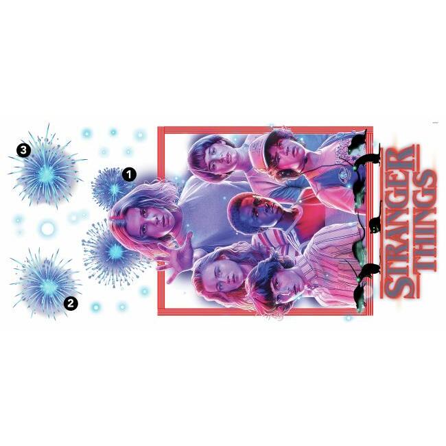 Stranger Things Peel and Stick Giant Wall Decals Wall Decals RoomMates   