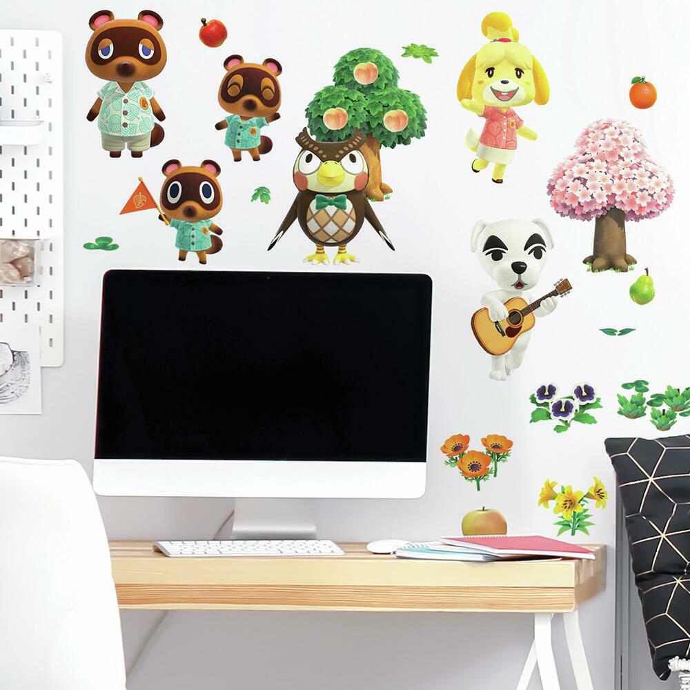 Animal Crossing Peel and Stick Wall Decals Wall Decals RoomMates   