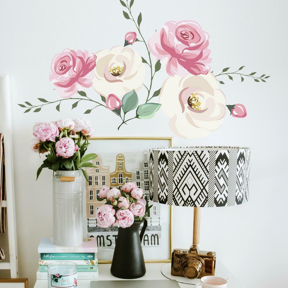 Netflix To All The Boys I've Loved Before Floral Peel and Stick Wall Decals Wall Decals RoomMates   