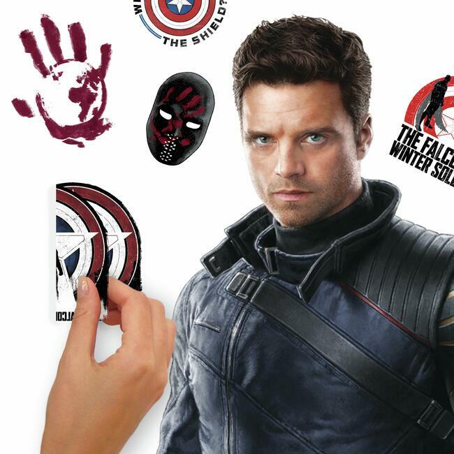 Falcon And The Winter Soldier Winter Soldier Peel and Stick Giant Wall Decal Wall Decals RoomMates   