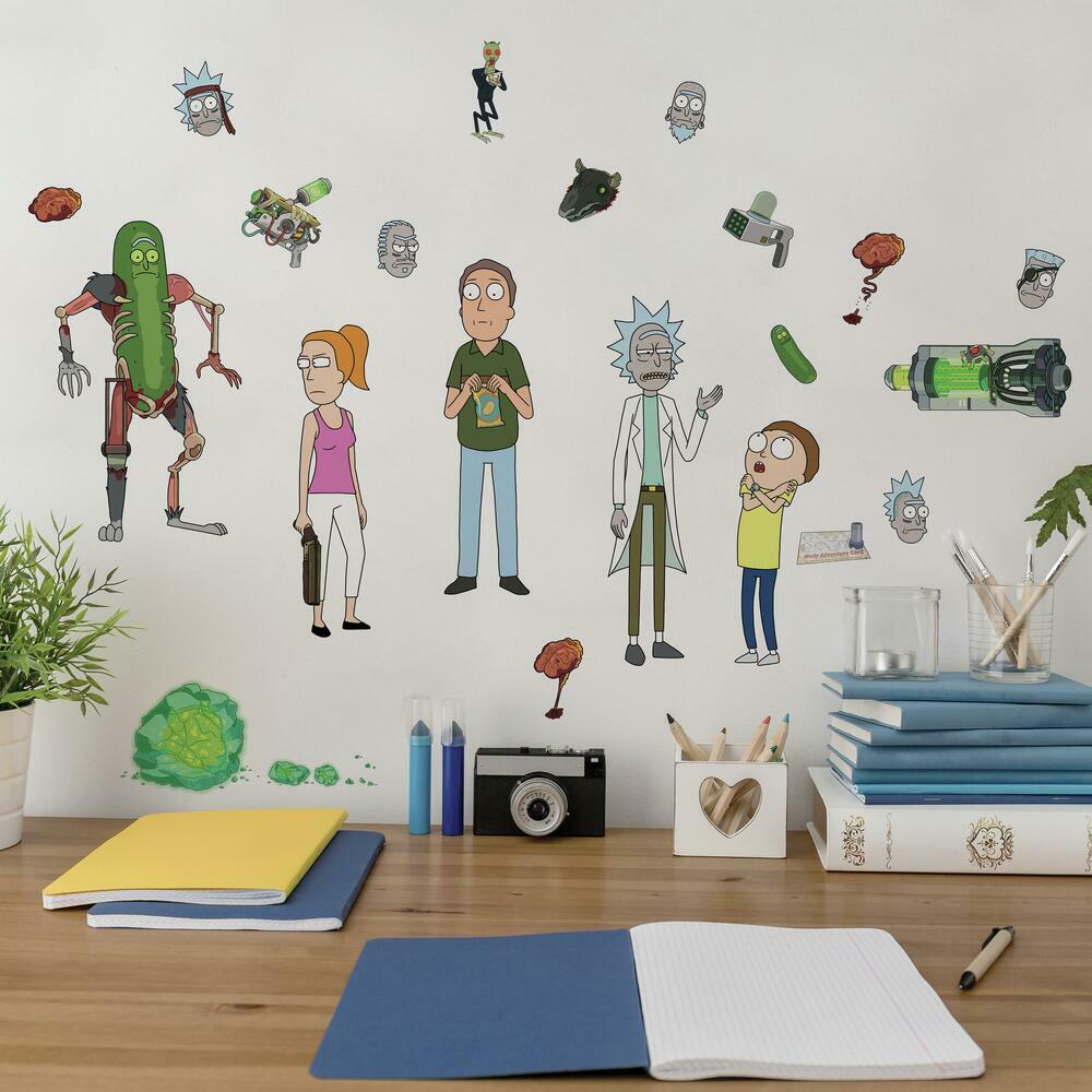 Rick and Morty Peel and Stick Wall Decals Wall Decals RoomMates   