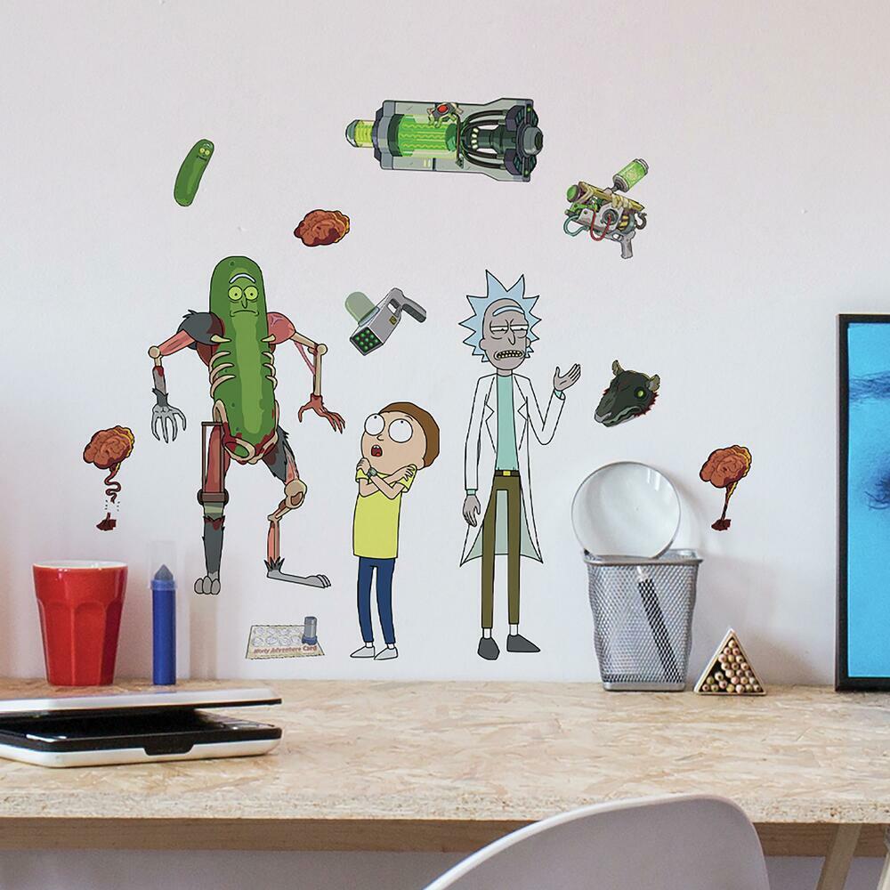 Rick and Morty Peel and Stick Wall Decals Wall Decals RoomMates   