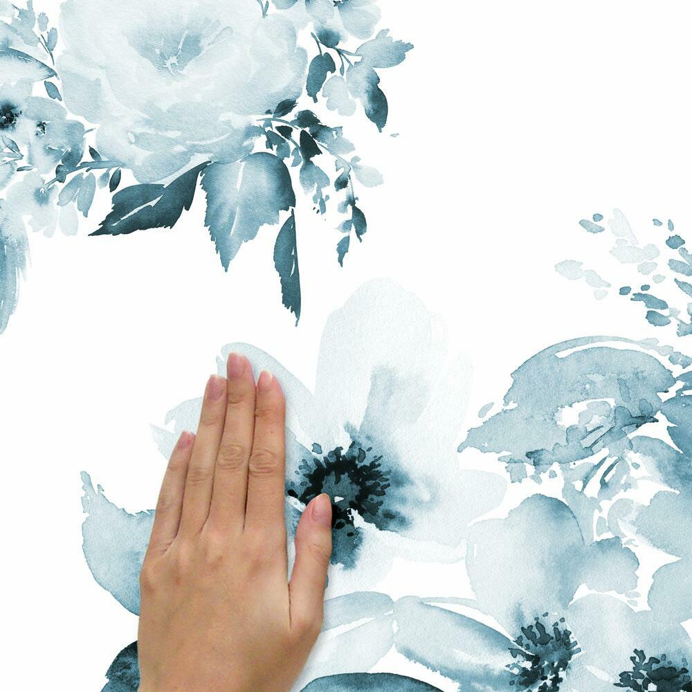 Watercolor Floral Peel and Stick Giant Wall Decals Wall Decals RoomMates   