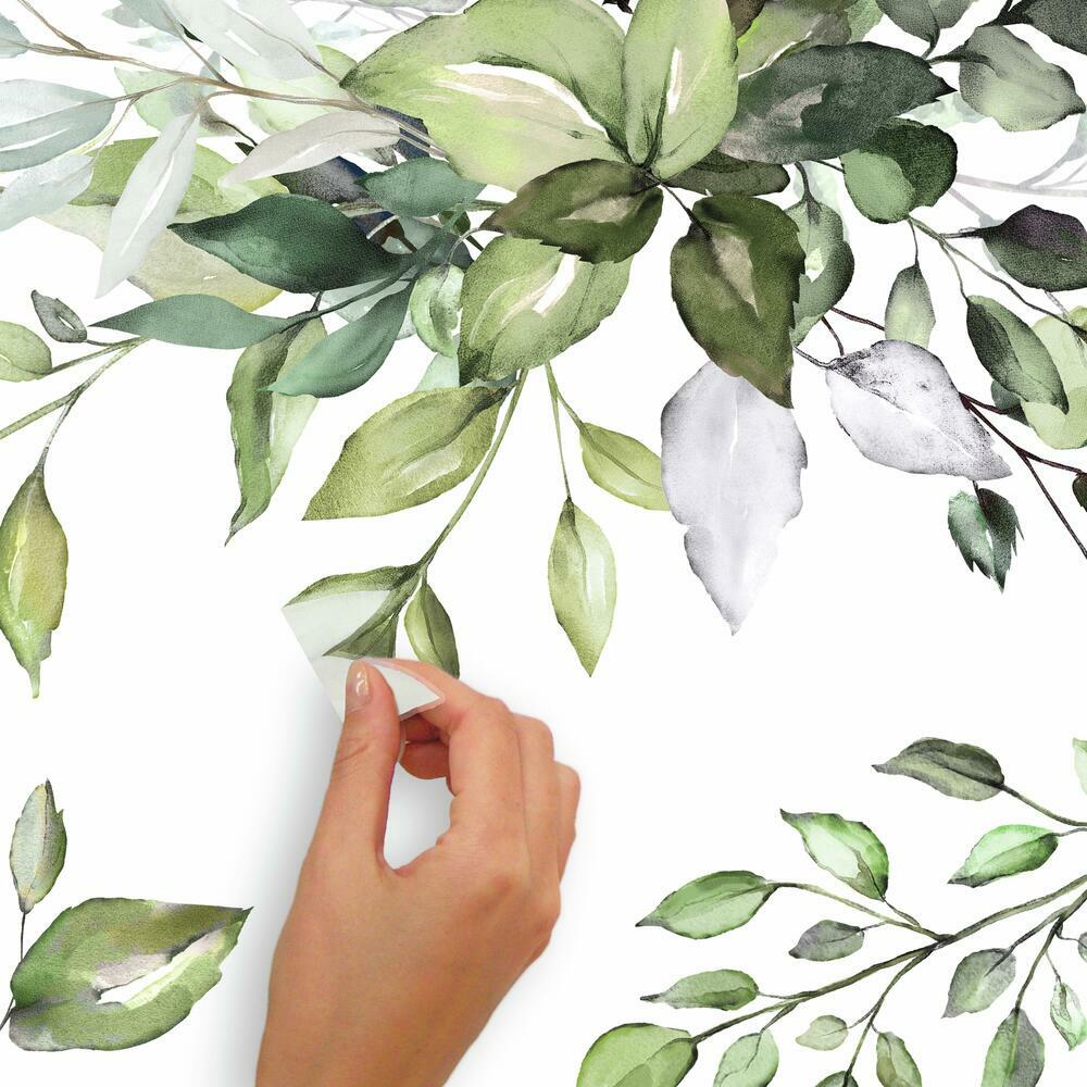 Watercolor Floral Arrangement Peel and Stick Giant Wall Decals Wall Decals RoomMates   