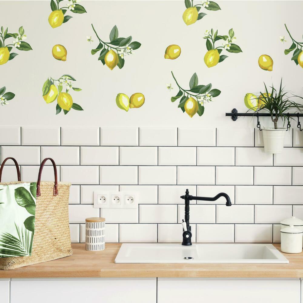 Lemon Peel and Stick Giant Wall Decals Wall Decals RoomMates   