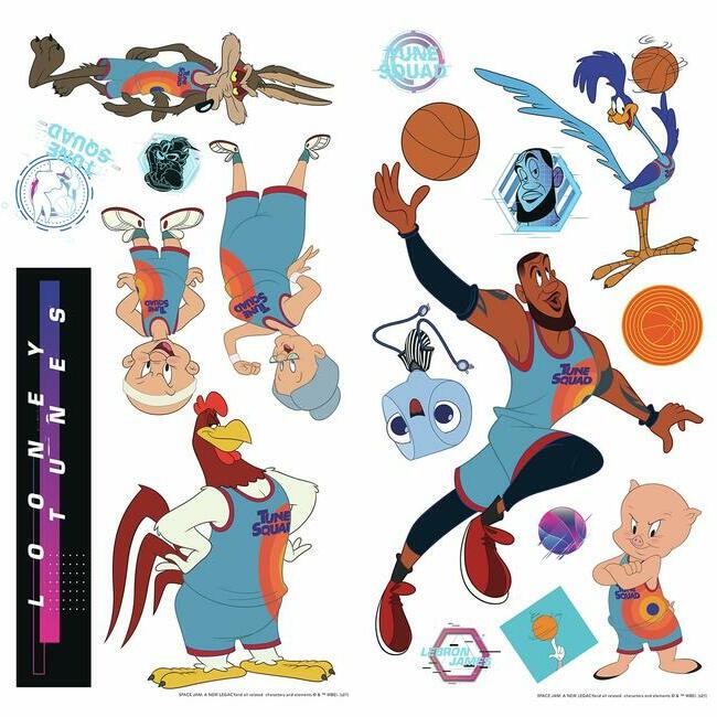 Space Jam Peel And Stick Wall Decals Wall Decals RoomMates   