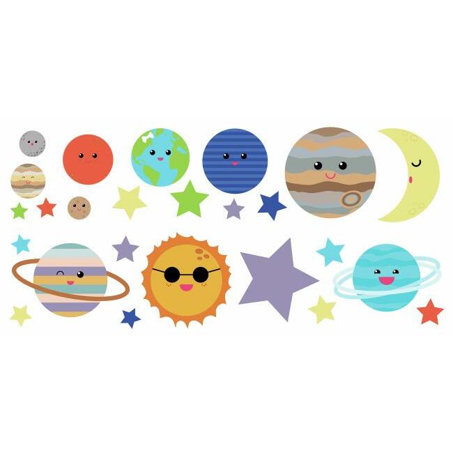 Planet Peel and Stick Wall Decals Wall Decals RoomMates   
