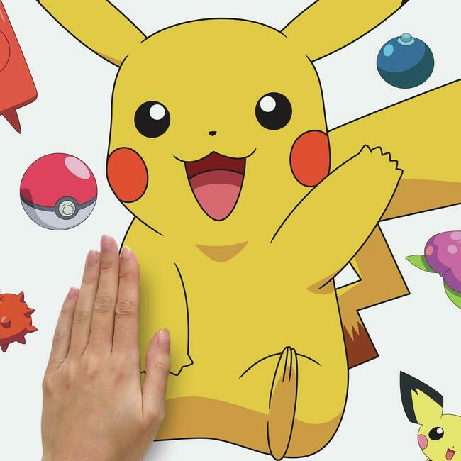 Pikachu Peel And Stick Giant Wall Decals Wall Decals RoomMates   