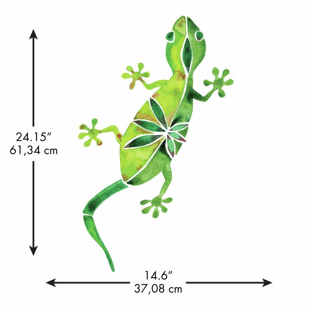 CatCoq Watercolor Geckos Peel and Stick Giant Wall Decals Wall Decals RoomMates   