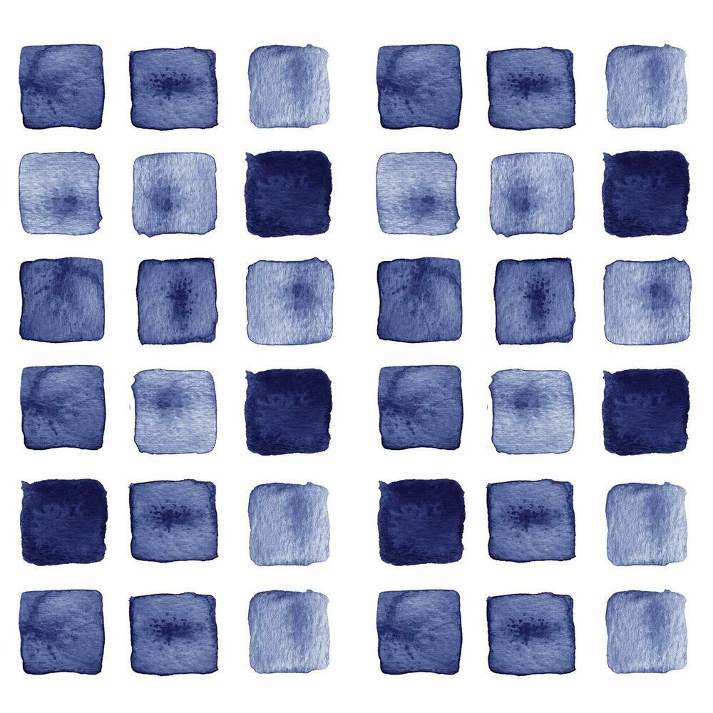 Blue Watercolor Blocks Peel and Stick Wall Decals Wall Decals RoomMates   