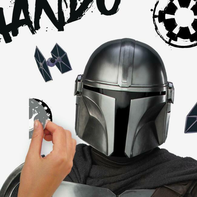 Mandalorian In Beskar Peel and Stick Giant Wall Decal Wall Decals RoomMates   