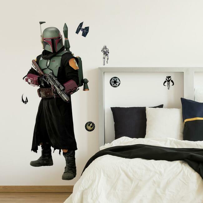 Boba Fett Peel and Stick Giant Wall Decal Wall Decals RoomMates   
