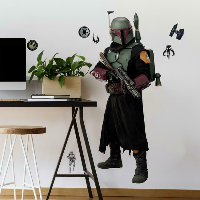 Boba Fett Peel and Stick Giant Wall Decal Wall Decals RoomMates   