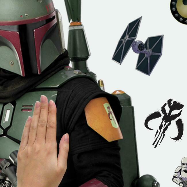 Boba Fett Peel and Stick Giant Wall Decal Wall Decals RoomMates   