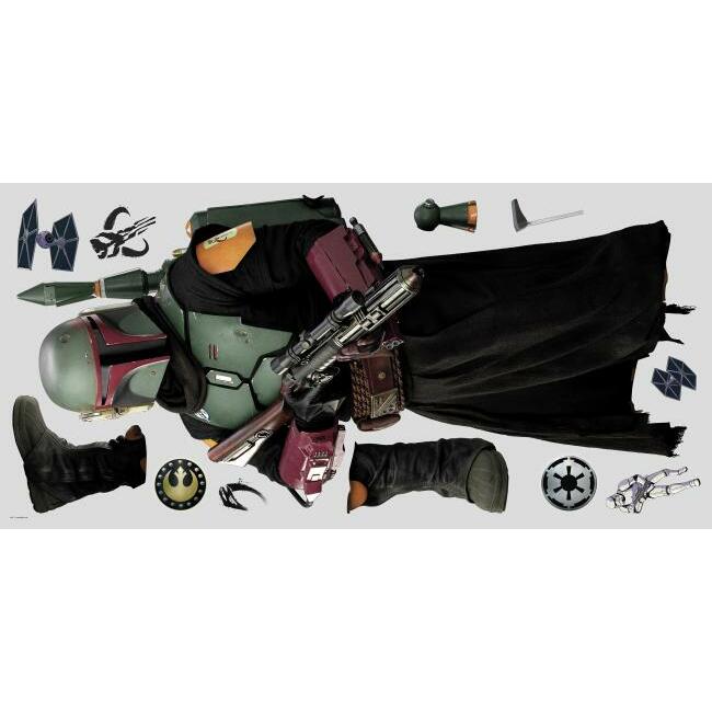Boba Fett Peel and Stick Giant Wall Decal Wall Decals RoomMates   