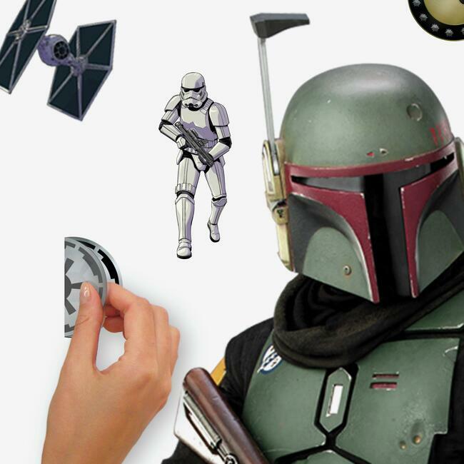 Boba Fett Peel and Stick Giant Wall Decal Wall Decals RoomMates   