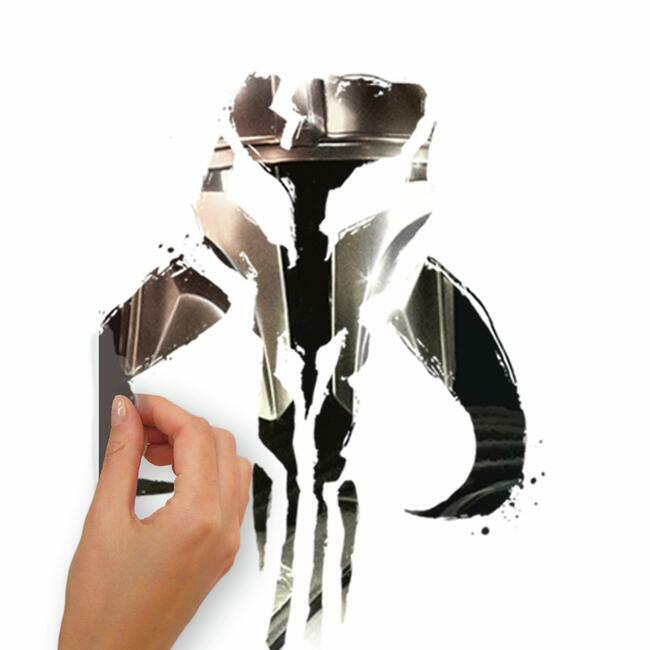 Star Wars: The Mandalorian Skull Logo This is the Way Peel and Stick Wall Decals Wall Decals RoomMates   