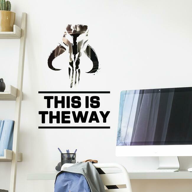 Star Wars: The Mandalorian Skull Logo This is the Way Peel and Stick Wall Decals Wall Decals RoomMates   