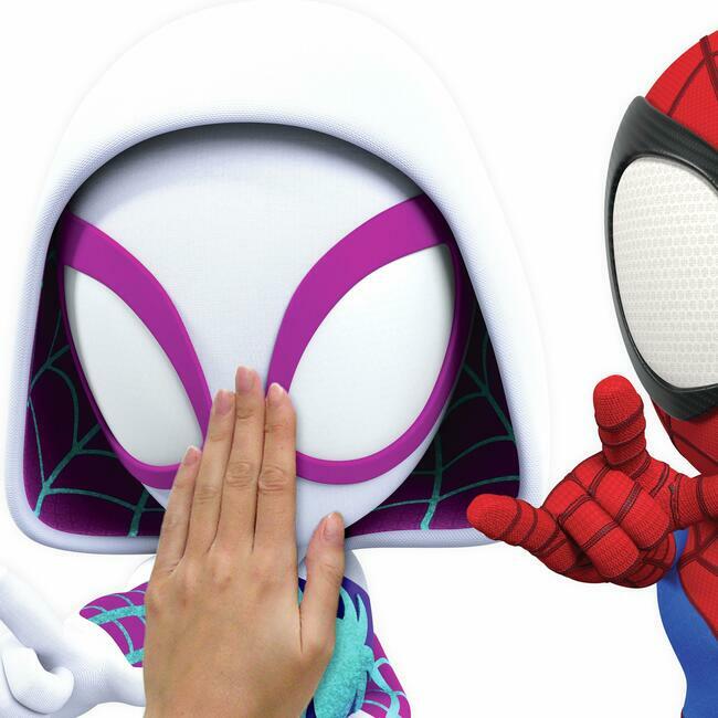 Spidey And His Amazing Friends Headboard Peel And Stick Giant Wall Decal with Alphabet Wall Decals RoomMates   