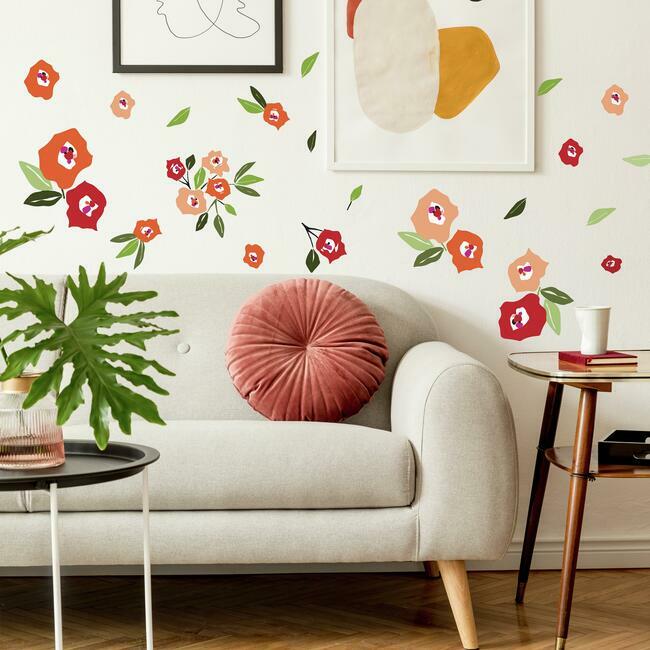 Jane Dixon Floral Peel and Stick Wall Decals Wall Decals RoomMates   