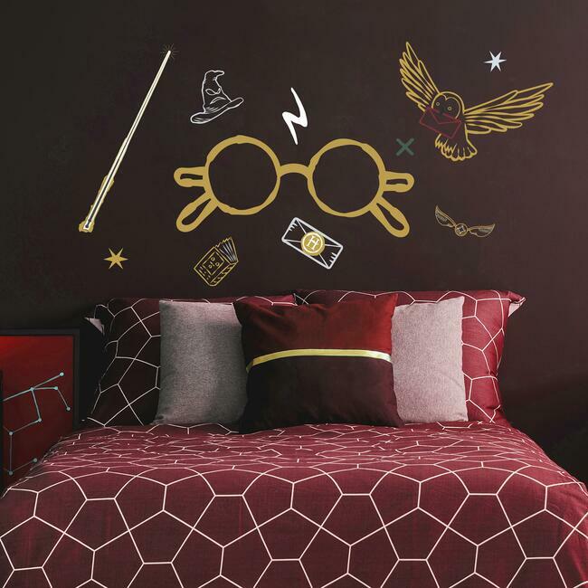 Harry Potter Glasses Giant Wall Decal Wall Decals RoomMates   
