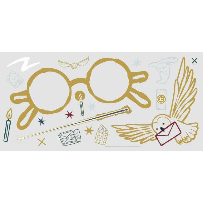 Harry Potter Glasses Giant Wall Decal Wall Decals RoomMates   