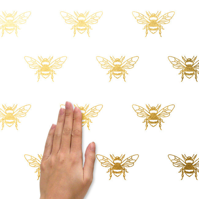 Gold Bee Peel And Stick Wall Decals Wall Decals RoomMates   