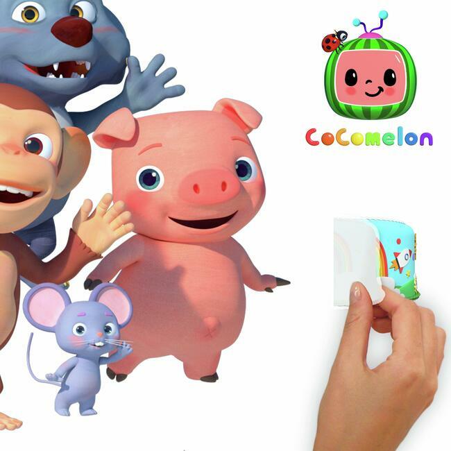 CoComelon Peel And Stick Giant Wall Decals With Alphabet Wall Decals RoomMates   
