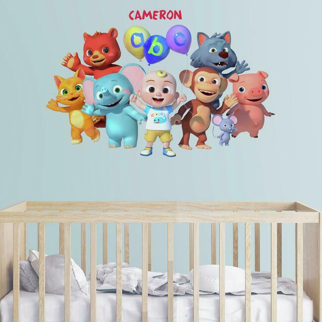 CoComelon Peel And Stick Giant Wall Decals With Alphabet Wall Decals RoomMates   