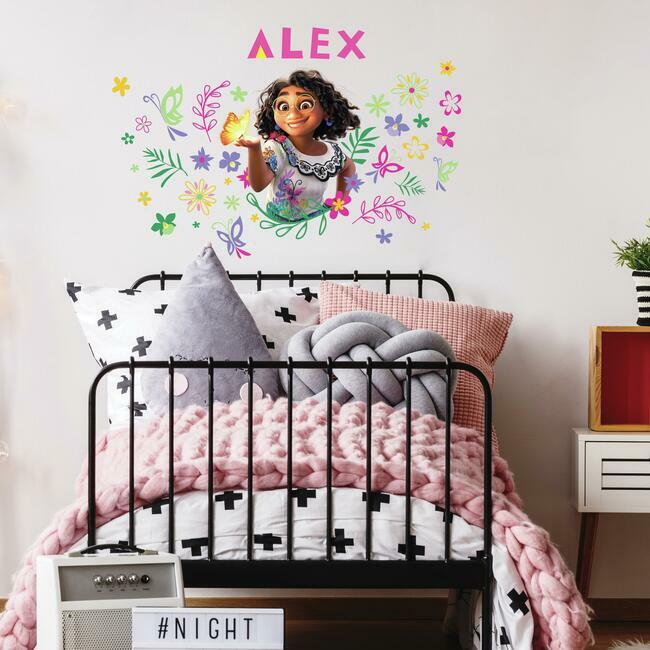 Encanto Mirabel Headboard Peel and Stick Giant Wall Decal With Alphabet Wall Decals RoomMates   