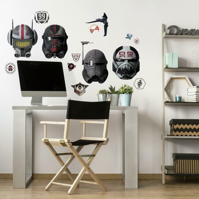 Bad Batch Helmets Peel And Stick Giant Wall Decal Wall Decals RoomMates   