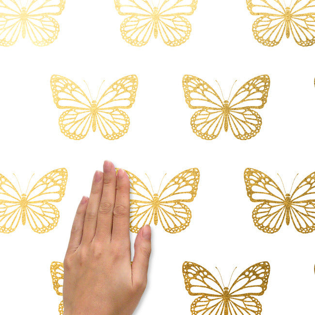 Gold Butterfly Peel And Stick Wall Decals Wall Decals RoomMates   