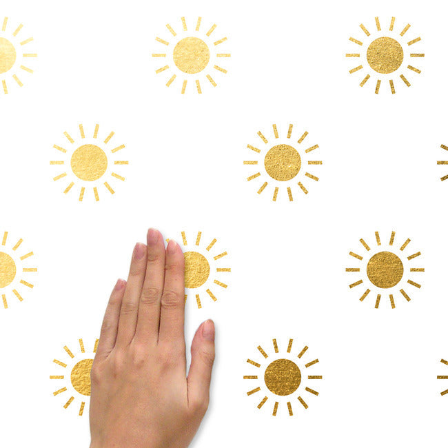 Gold Sun Peel And Stick Wall Decals Wall Decals RoomMates   