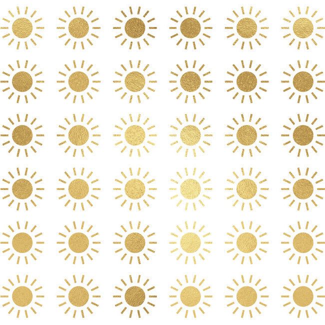 Gold Sun Peel And Stick Wall Decals Wall Decals RoomMates   