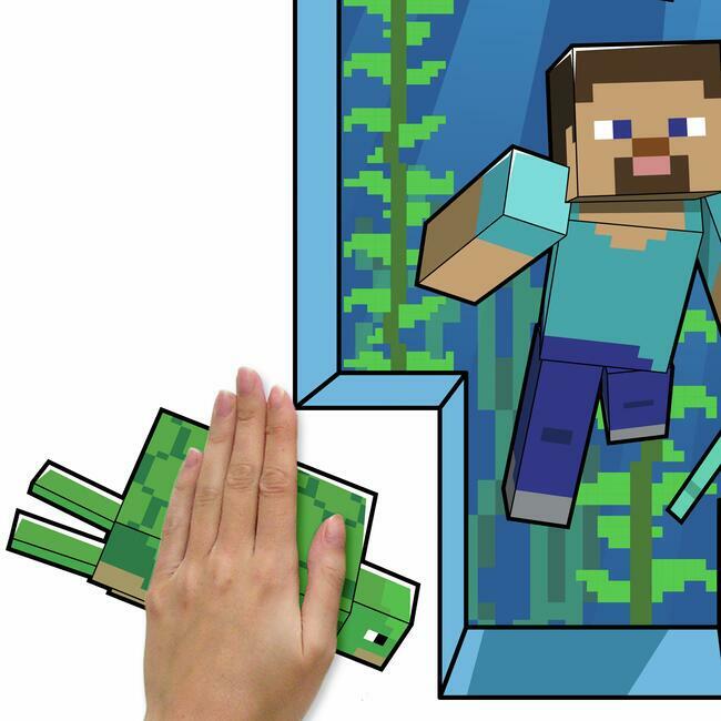 Minecraft Peel And Stick Giant Wall Decal Wall Decals RoomMates   