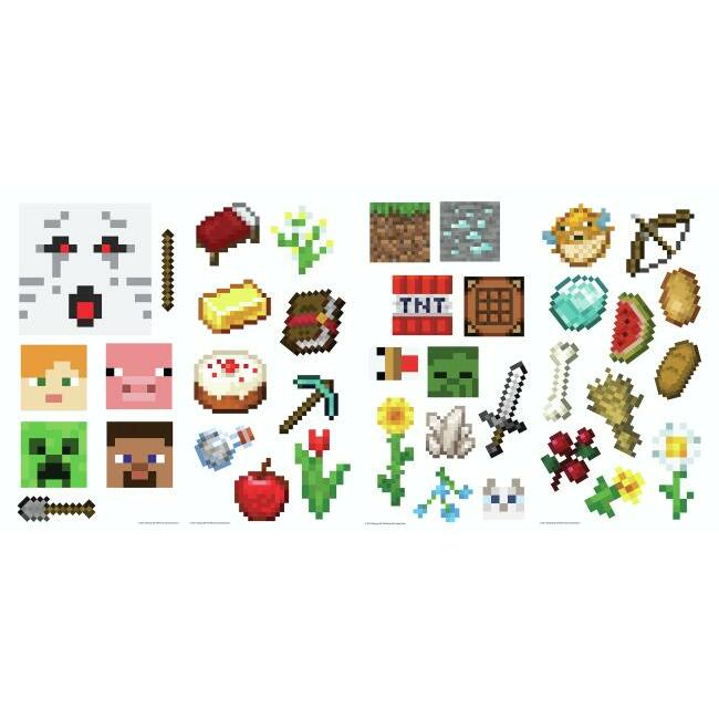 Minecraft Peel And Stick Wall Decals Wall Decals RoomMates   