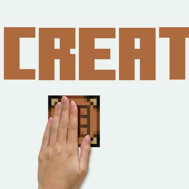 Minecraft Eat Sleep Mine Create Peel And Stick Wall Decals Wall Decals RoomMates   