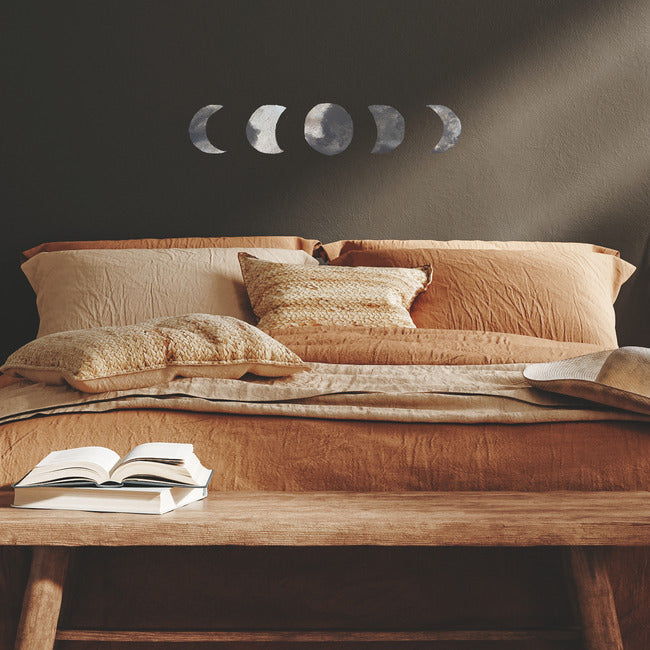 Mr. Kate Moon Peel And Stick Wall Decal With Metallic Silver Ink Wall Decals RoomMates   