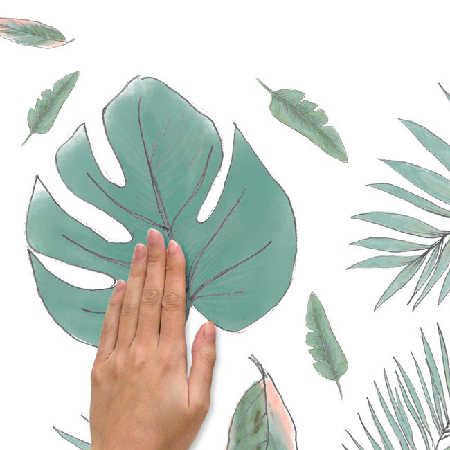 Mr. Kate Hand-Drawn Palm Peel And Stick Wall Decals Wall Decals RoomMates   
