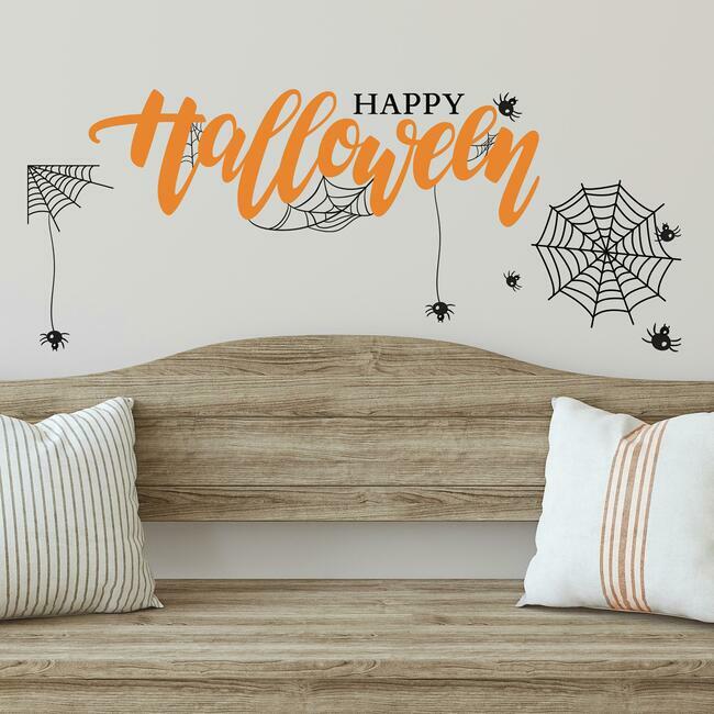 Happy Halloween Quote Peel And Stick Wall Decal Wall Decals RoomMates   