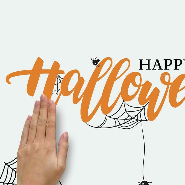 Happy Halloween Quote Peel And Stick Wall Decal Wall Decals RoomMates   