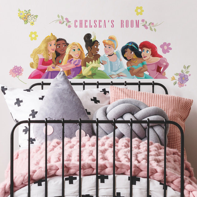 Disney Princesses Peel and Stick Giant Wall Decal with Alphabet Wall Decals RoomMates   