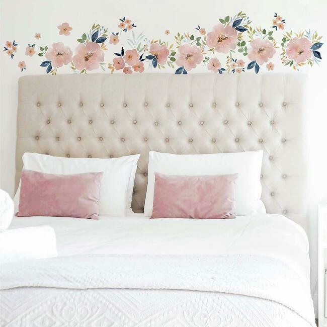 Beth Schneider Sweet Blooms Watercolor Peel and Stick Wall Decals Wall Decals RoomMates   